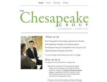 Tablet Screenshot of chesapeakegroup.us