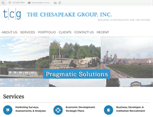 Tablet Screenshot of chesapeakegroup.com